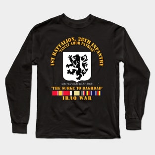 1st Bn, 28th Infantry - The Surge - Iraq War w SVC Long Sleeve T-Shirt